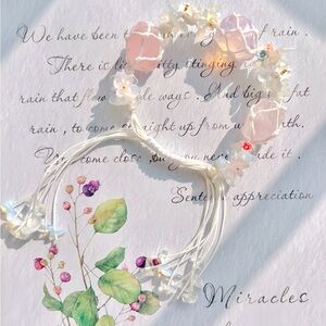 HANDMADE Macrame Crystal Bracelet